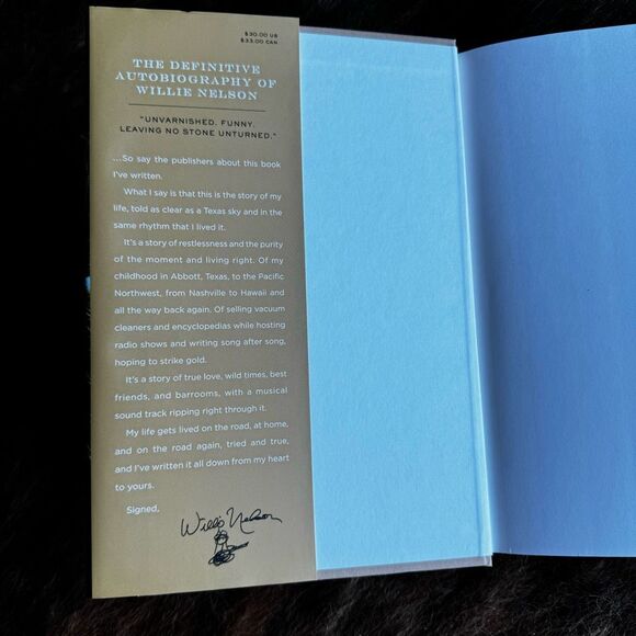 Willie Nelson “It’s A Long Story” My Life Willie Nelson Hardcover Book - Picture 2 of 6